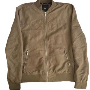 River Island Tan Bomber Jacket M